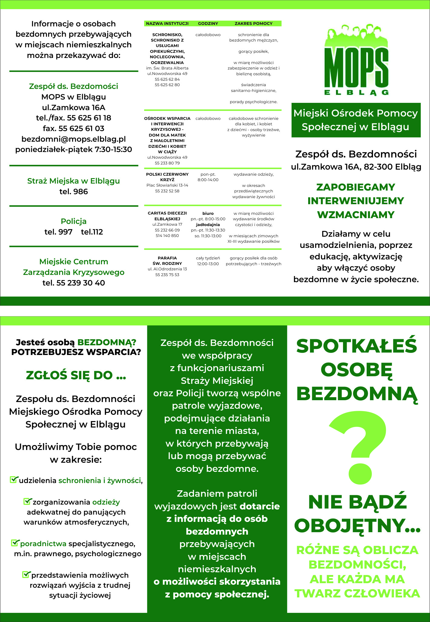ulotka składana w c